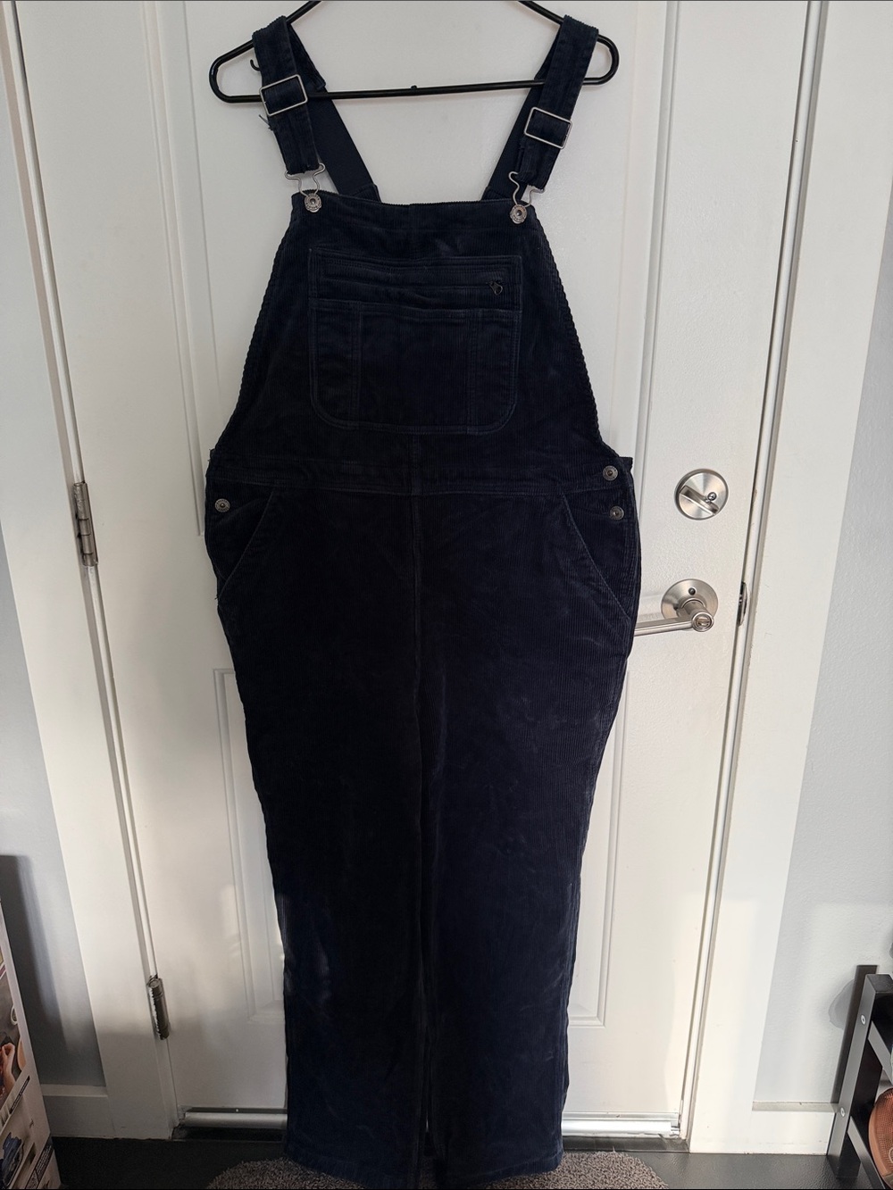 Duluth Trading Co. Cozy Corduroy Overalls in Dark Navy